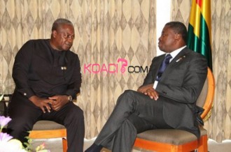 Ghana-Togo : Mahama et Faure accélèrent le projet dÂ’eau potable Sogakopé-Lomé 